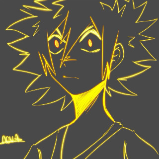 Bakugo Line Art - n0va4hub